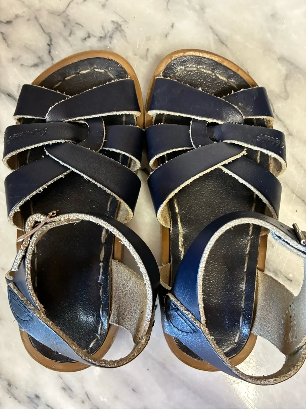 Saltwater sandals In Navy Blue